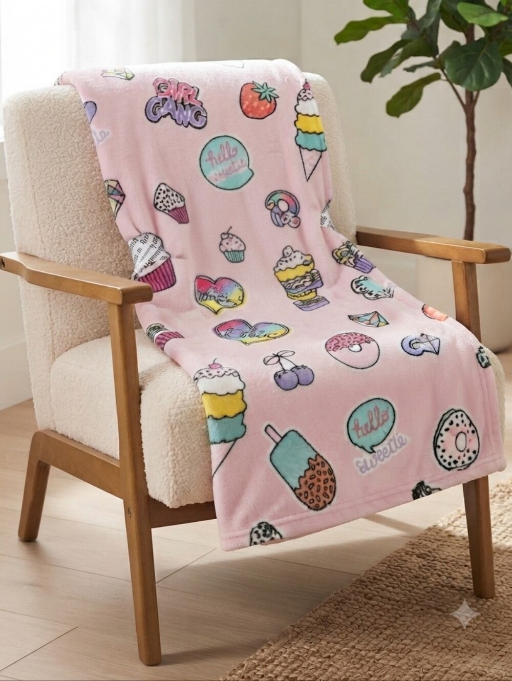 Juicy Couture Plush Throw